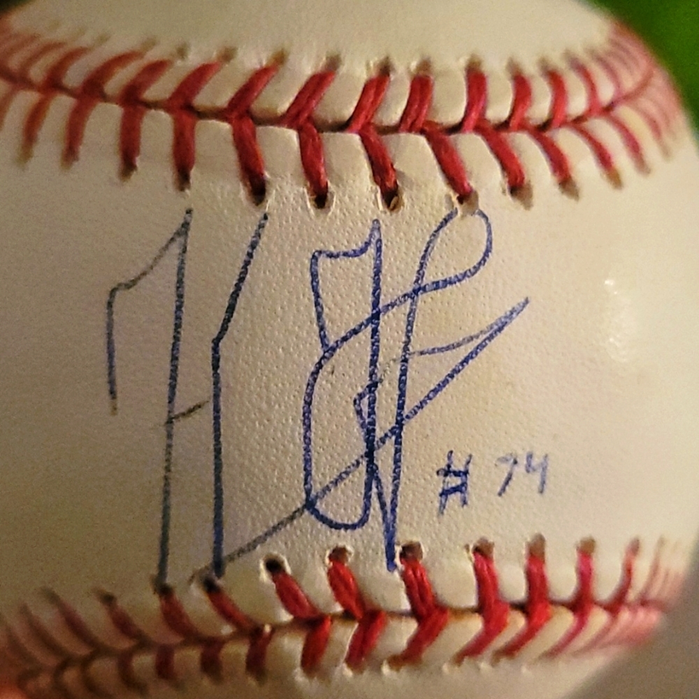 Original autographed Kenley Jansen